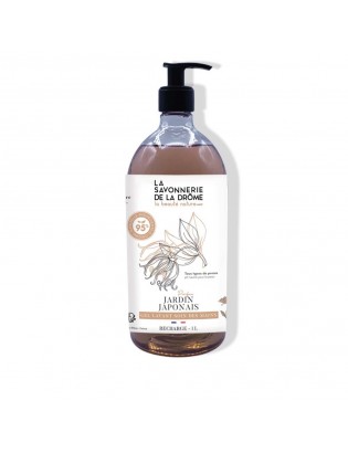 Gel lavant Soin des Mains parfum Jardin Japonais 1L pompe