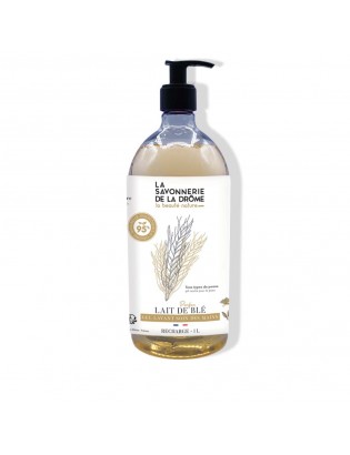 Gel lavant Soin des Mains parfum Lait de Blé 1L pompe