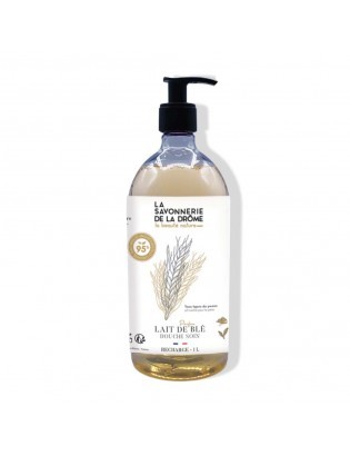 Douche Soin parfum Lait de Blé 1L pompe