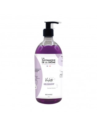 Gel douche parfum Violette 1L pompe