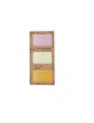 Savons Karité parfums mixtes Rose Jasmin Chevrefeuille 3 x 100gr
